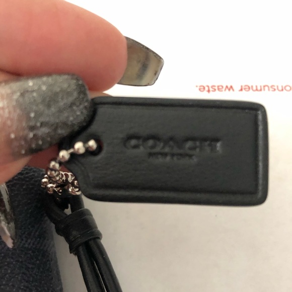 Coach Colorblock Coated Canvas Signature Wristlet - Picture 5 of 7